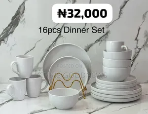 16-Piece White Dinner Set