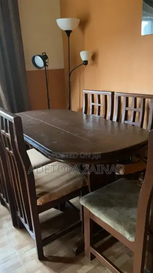 Big 6 Seater Wooden Dinning Set With Table