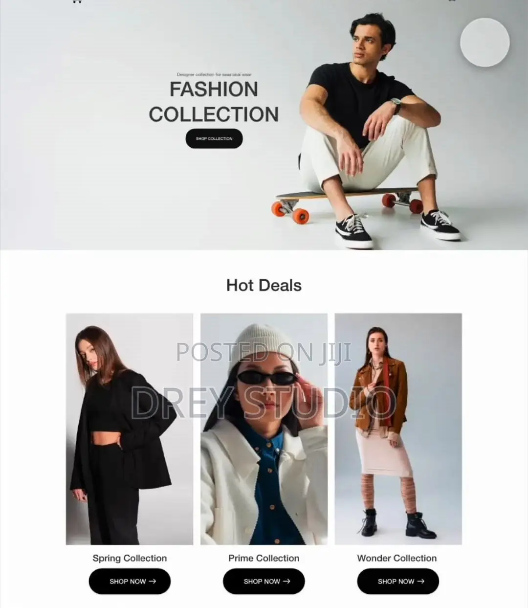 Fashion Clothing Website Design | E-Commerce Website