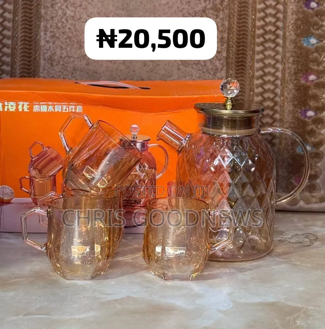 Diamond Glass Tea/Water Set