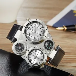 Oulm New Multi-Time Zone Large Dial