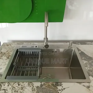 Quality Matt Steel Single Bowl Kitchen Sink With Accessories.