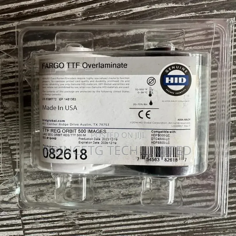 Fargo TTF Overlaminate TTF Reg Orbit 500 Image