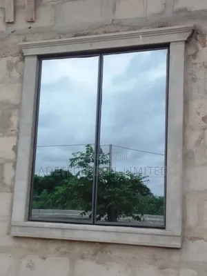 Reinforce Aluminium Frameless Window With Net and Burglary Proof Very