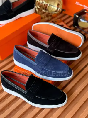 Santoni Men’S Suede Sneaker-Loafers