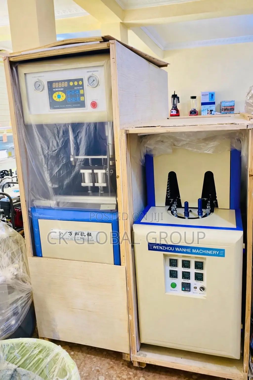 Pet Blower Machine With Huge Compressor