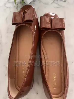 Classy Comfortable Patent Brown Flat Shoes