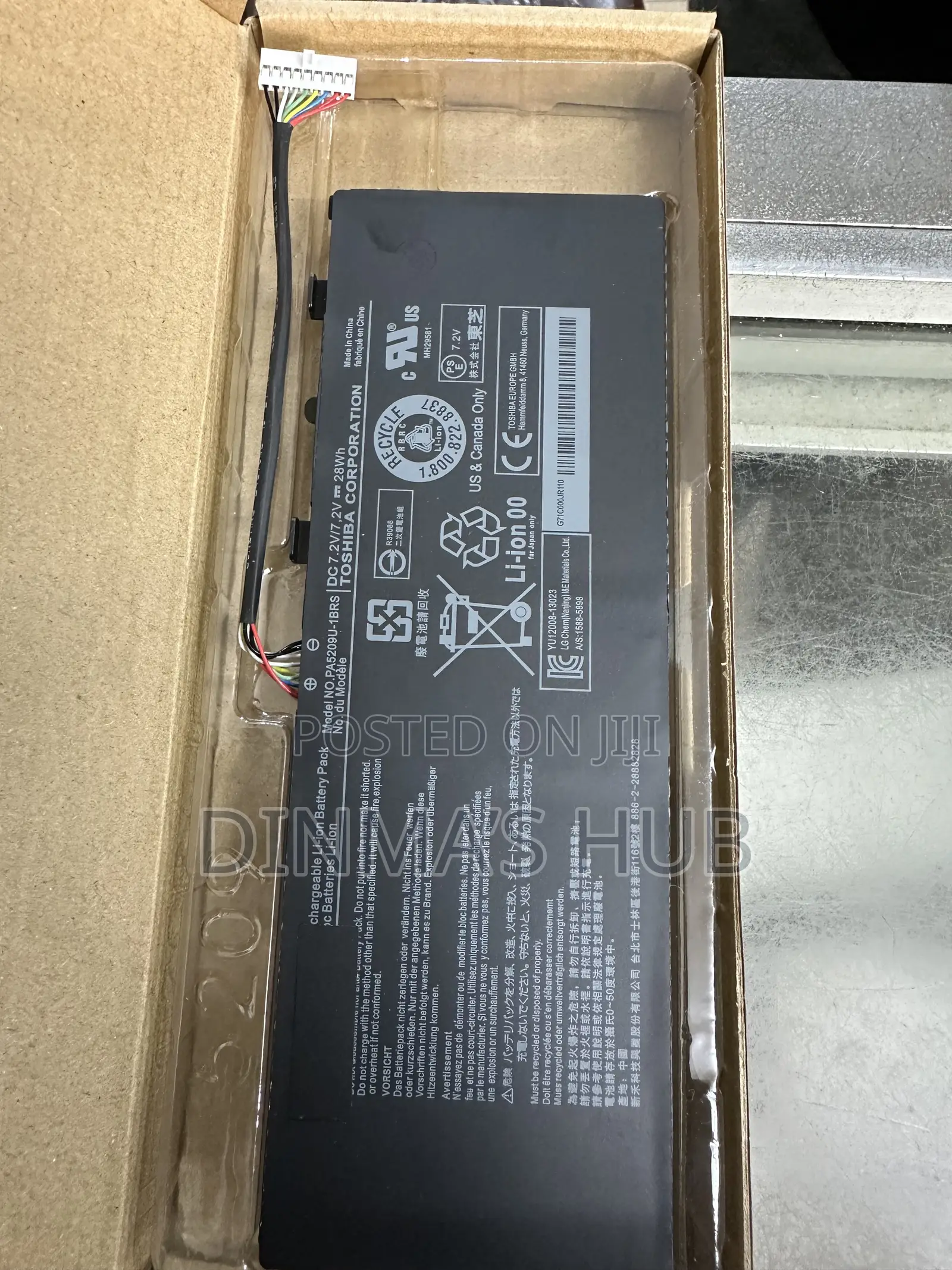 Toshiba Pa5209u Latop Battery