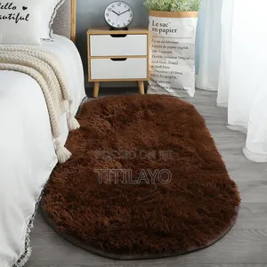 100*200cm Qty Decor Plush Fluffy Round Rabbit Fur Rug for Living Room