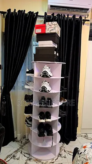 7 Layers Rotating Shoe Rack Tower 360° Swivel Base