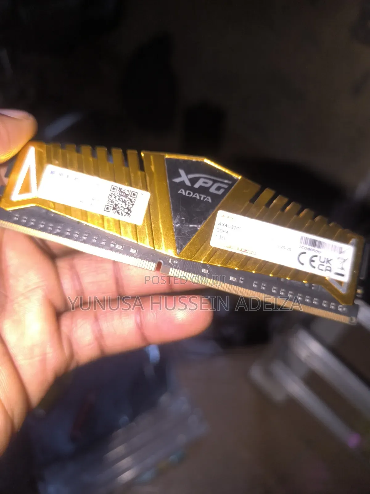 Adata XPG Z1 Gold Edition 32gb Ddr4 3200mhz