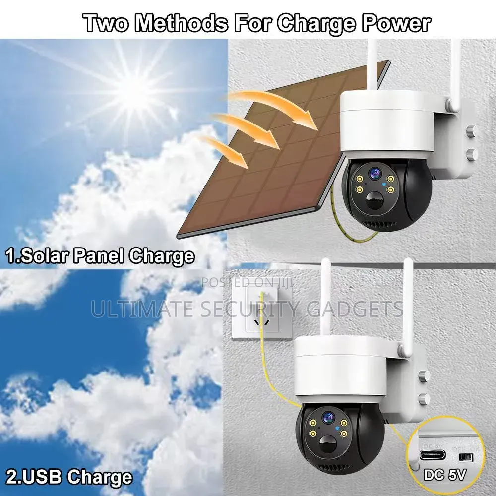 Wifi Tuya Smart Solar Powered Waterproof PTZ Speed Dome Camera