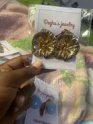 Stainless Steel Gold Layered Earrings