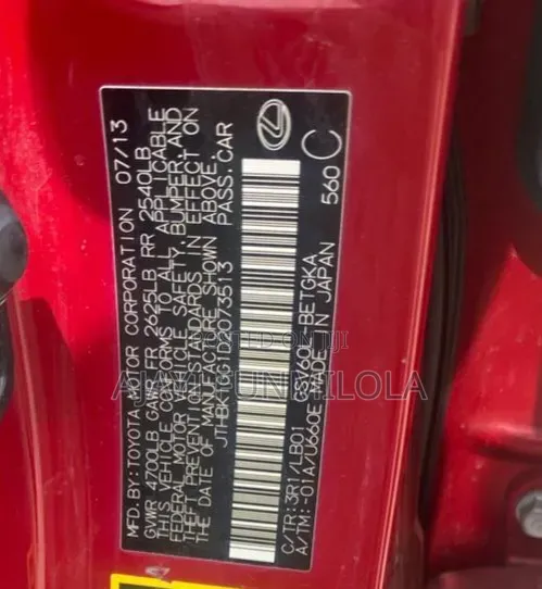 Lexus ES 2014 Red