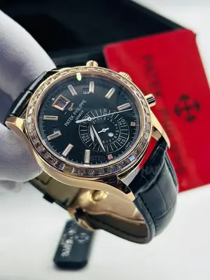 Automatic Patek Philippine Leather Wristwatch