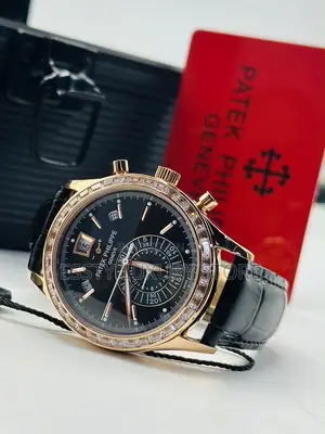 Automatic Patek Philippine Leather Wristwatch