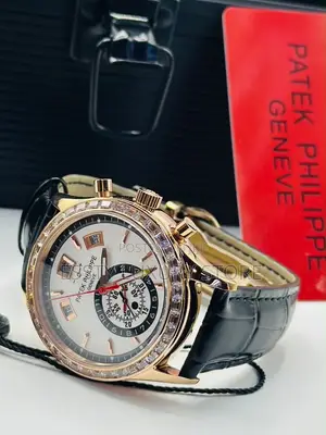 Automatic Patek Philippine Leather Wristwatch
