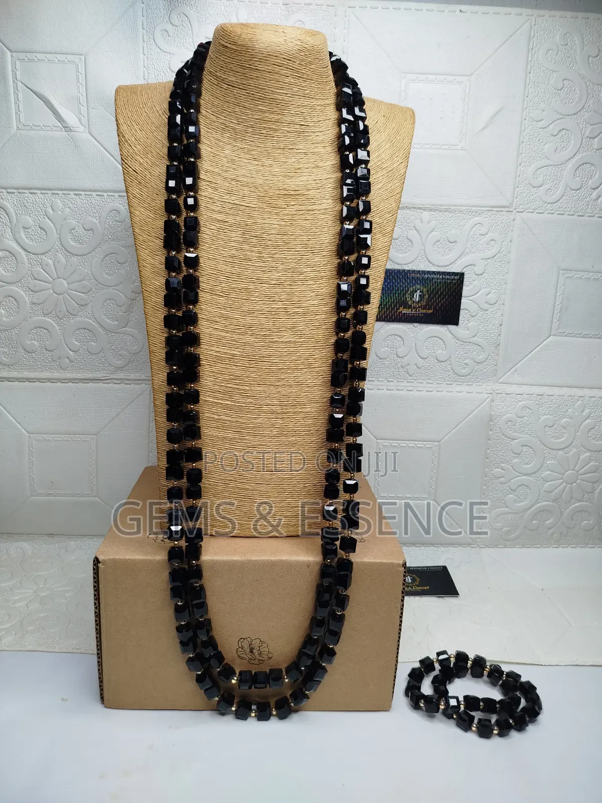 Cube Crystal Men Necklace