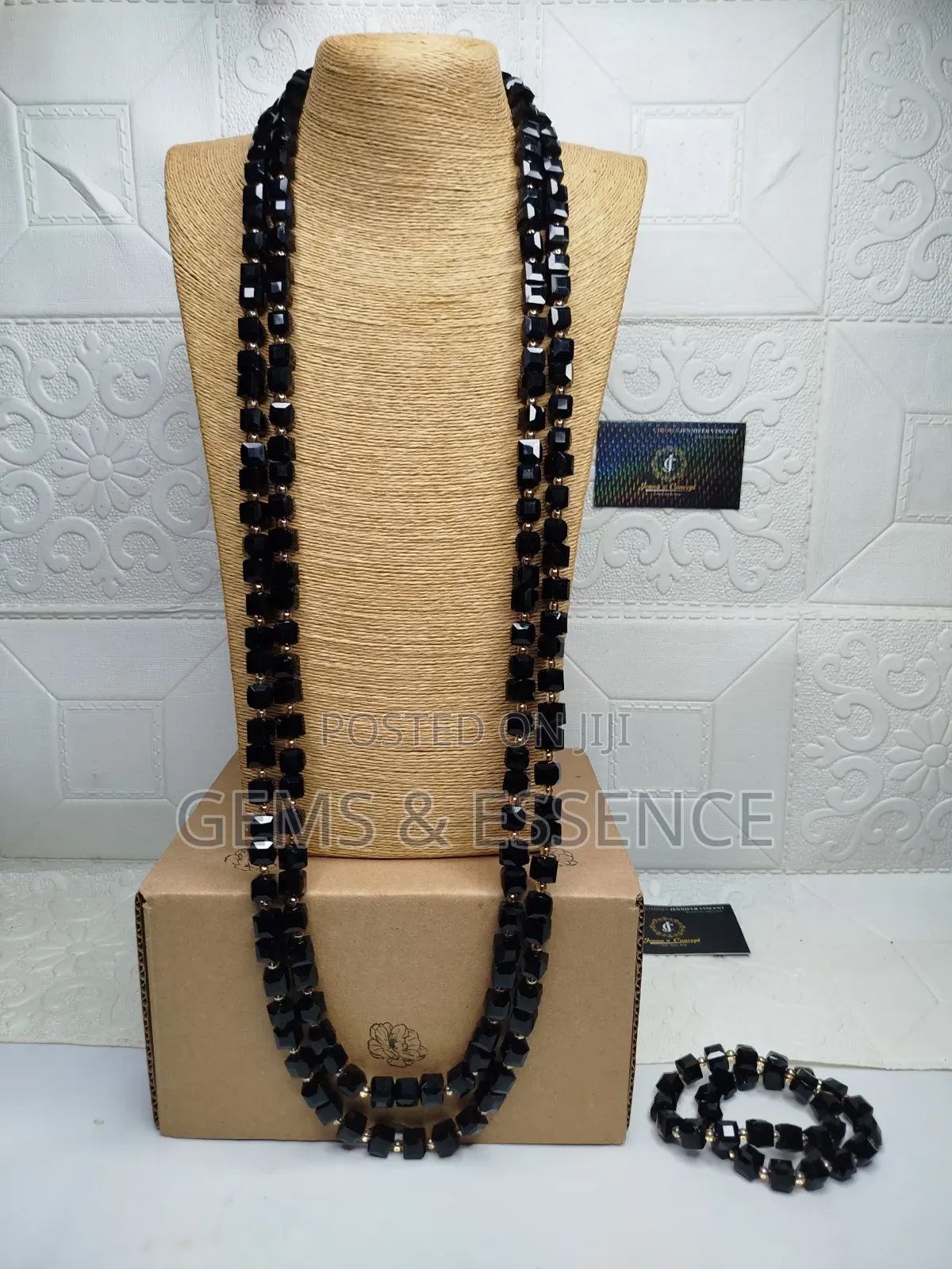 Cube Crystal Men Necklace