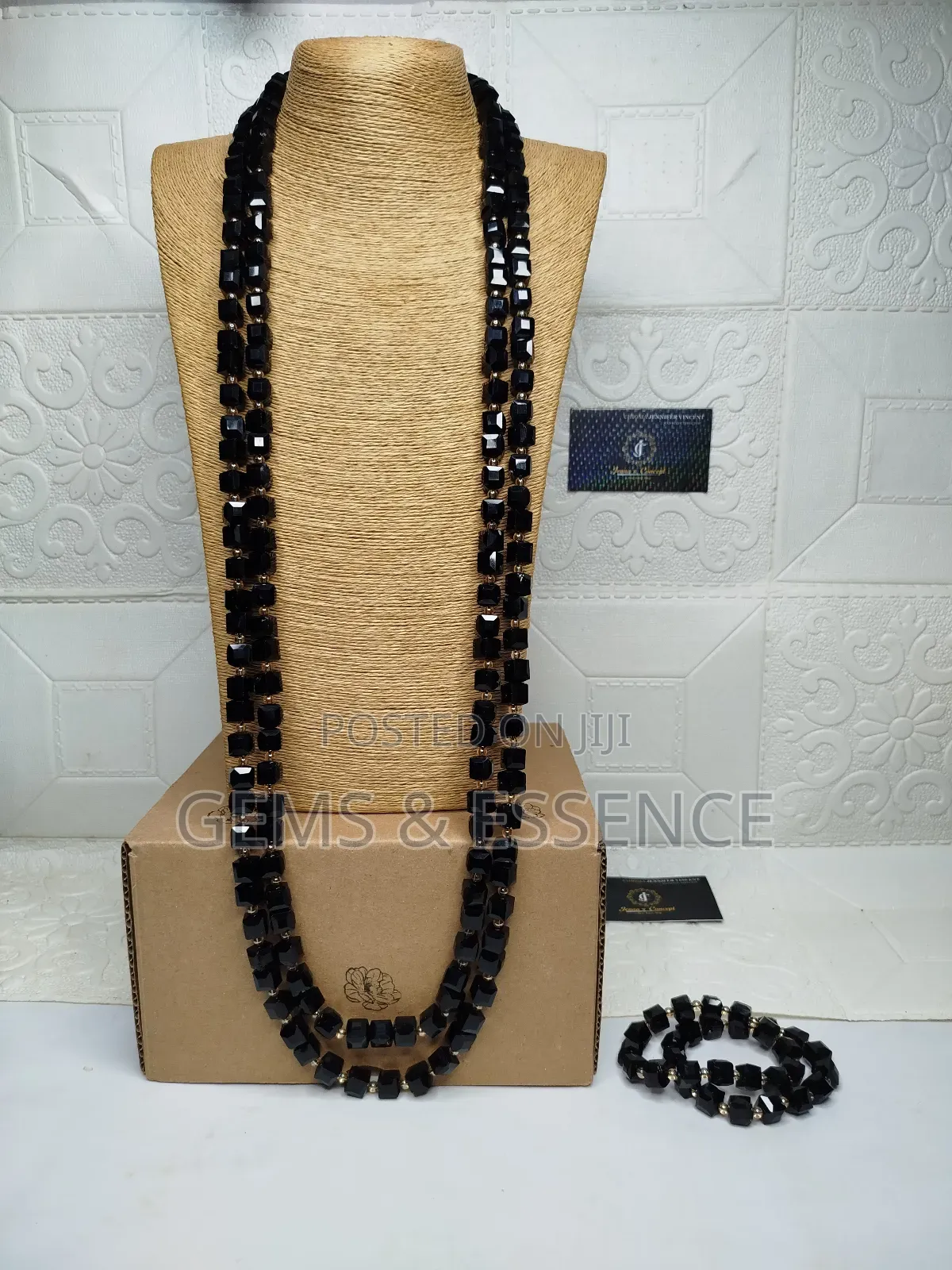 Cube Crystal Men Necklace