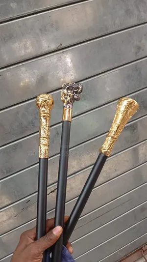 Adjustable Gold Top Classic Walking Sticks