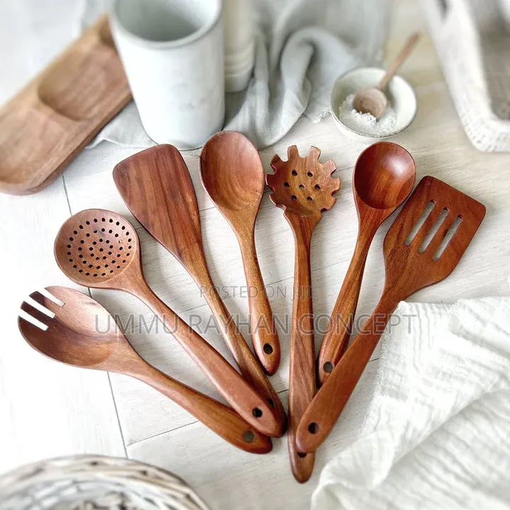 7pcs Quality Wooden Spoon