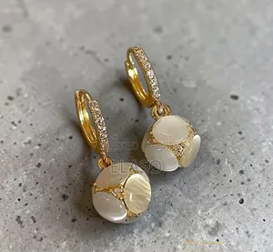 Vintage-Inspired Elegant Moonstone Dangle Earrings