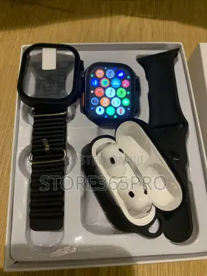 I8 Ultra Smart Watch Free Airpod, Airpod Pouch With Double Strap