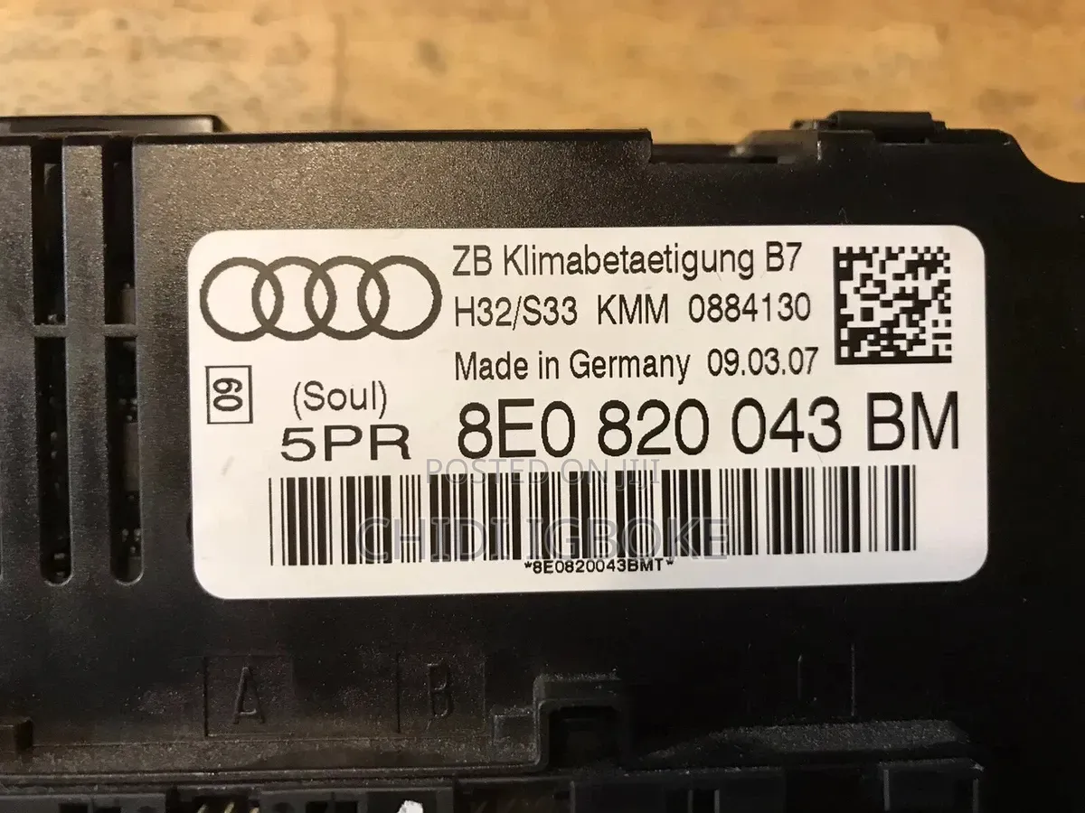 Ac Control Audi A4