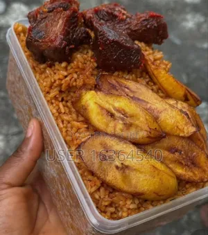 Jellof Rice and Plantains