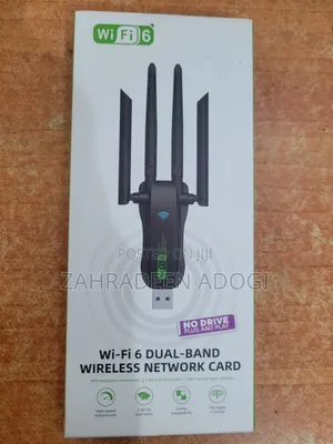 Wifi 6 Dual-Band Usb Wireless Adapter + Bluetooth