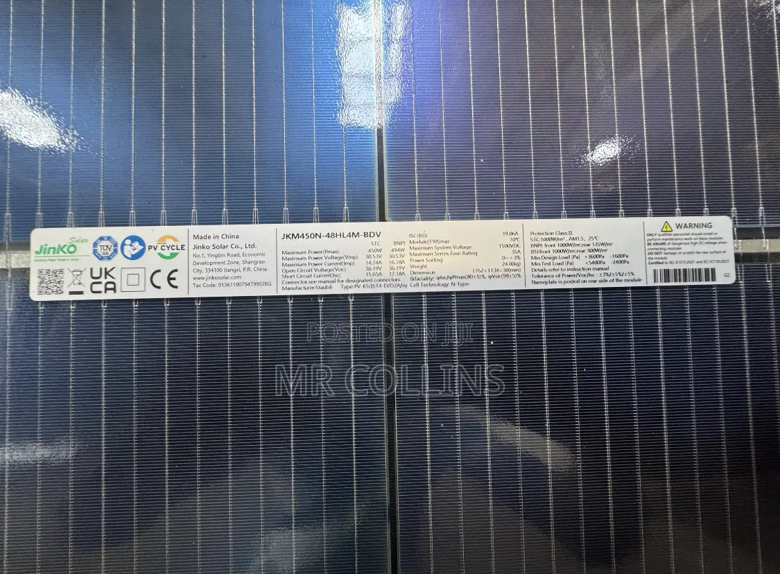 450w Jinko Solar Panel