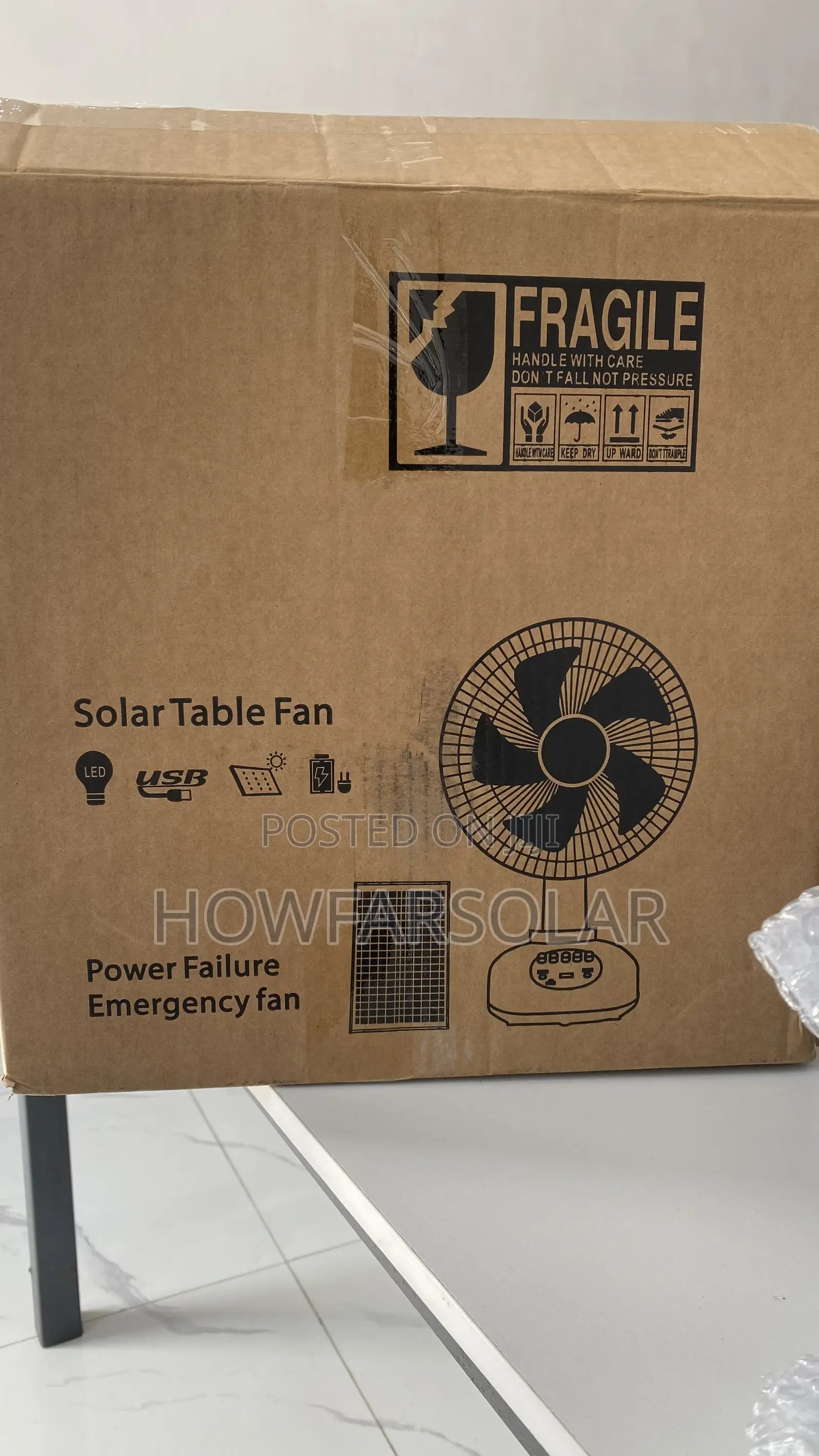Solar Table Fan