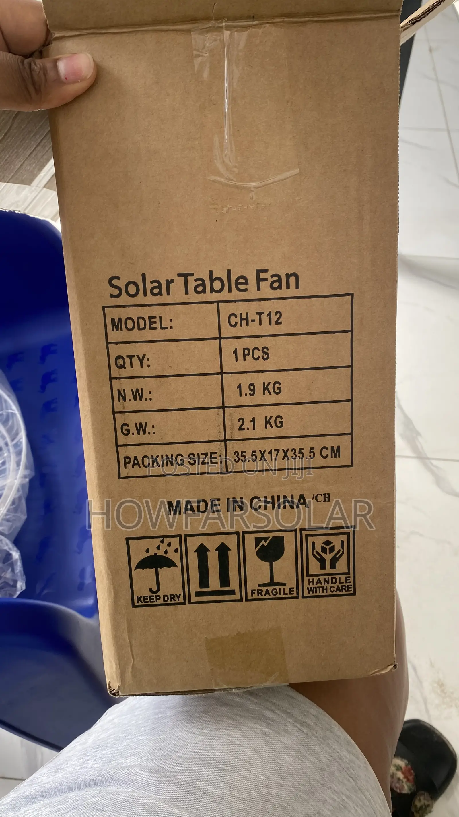 Solar Table Fan