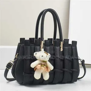 Hand-Woven Women's Bag With Bag Charm