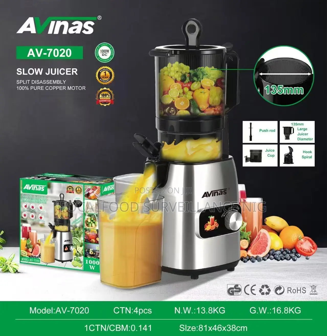 Avinas Slow Juicer