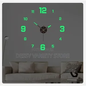 Diy Wall Clock With Number Stickers - Night - 40cm