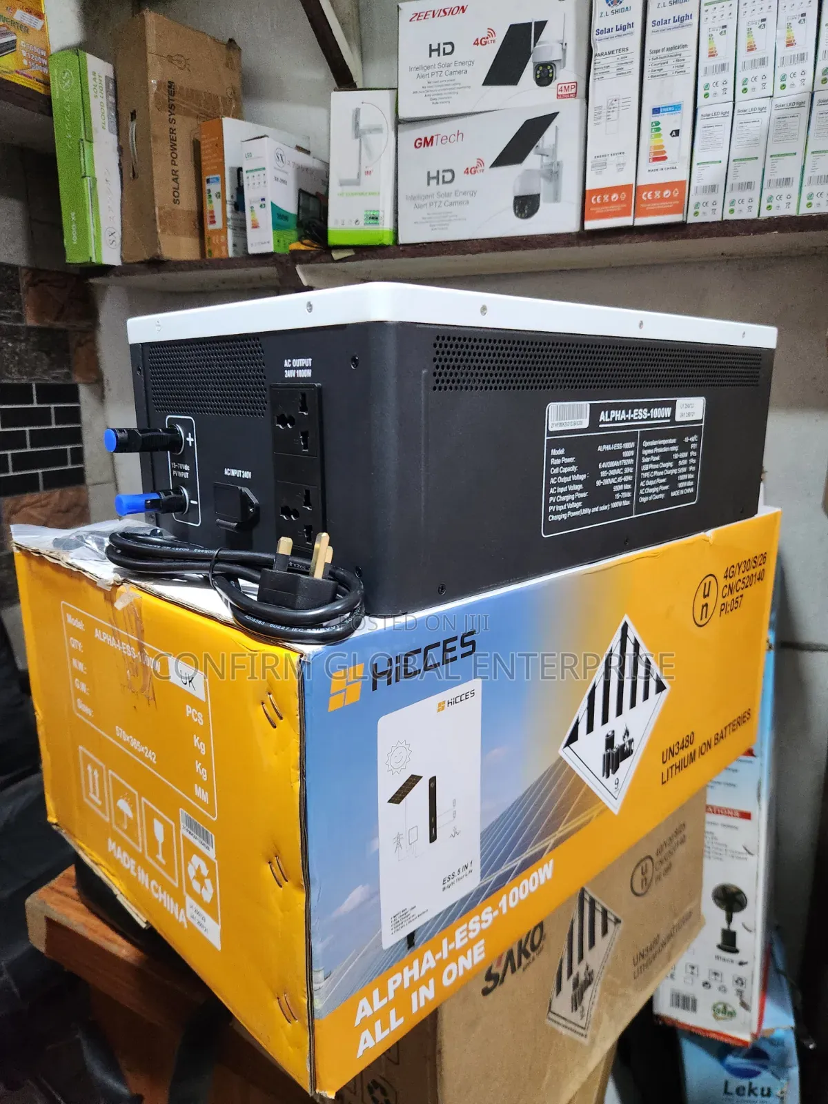 2kwh Lithium Battery Solar System With 1000w Output