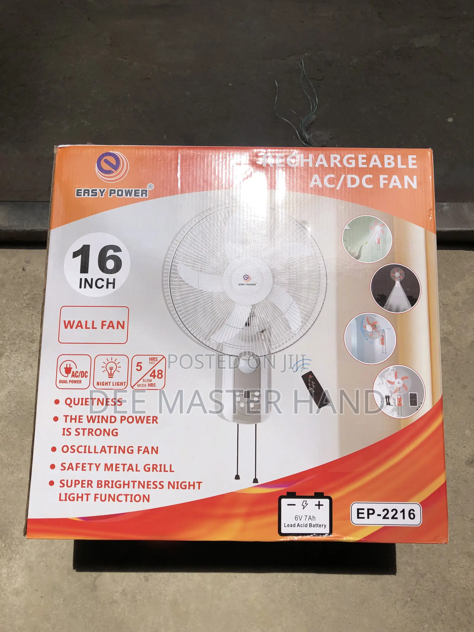 16inch Solar Wall Fan Comes With 10w Panel