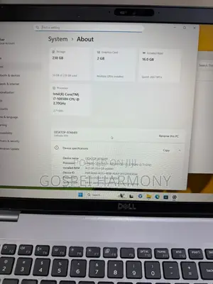 Laptop Dell Latitude 5510 16GB Intel Core i7 SSD 256GB