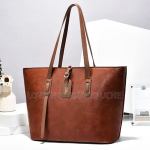 Leather Shoulder Tote Bag