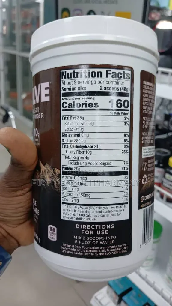 Evolve Plant-Based Protein Powder 454g