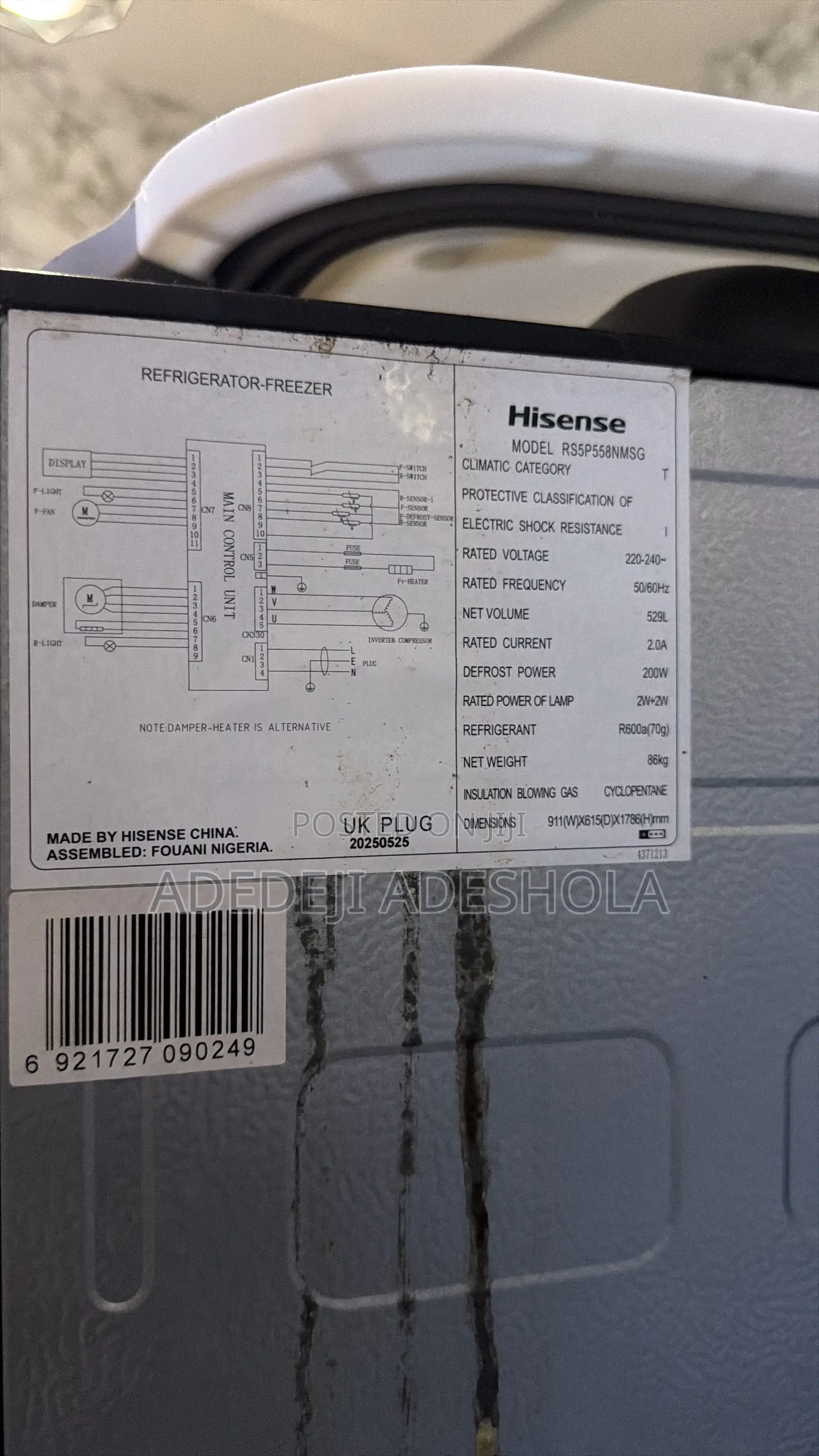 Hisense Rs5p558nmsg Refrigerator