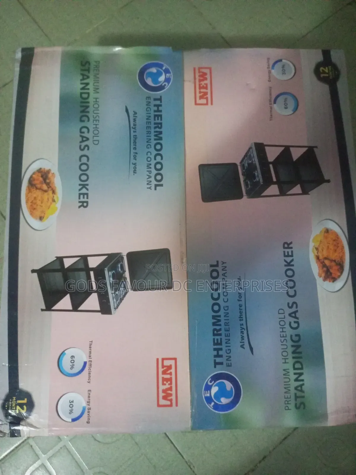 Thermocool Standing 4 Burner Gas Cooker