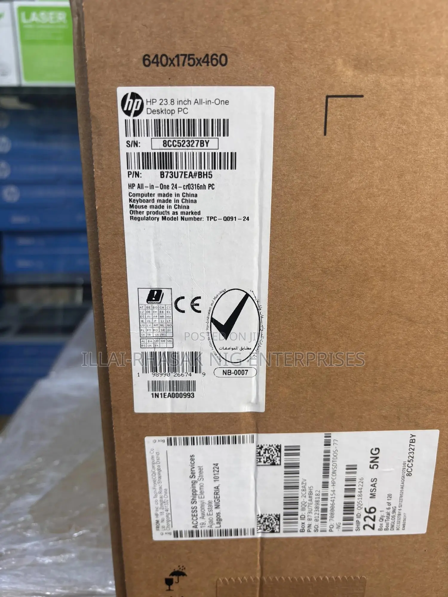 New Desktop Computer HP AiO 24 8GB Intel Core i3 SSD 512GB