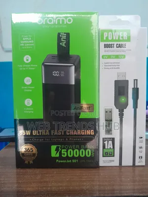 Complete Backup Power Combo: Oraimo Powerjet 501 + Powerboost Cable