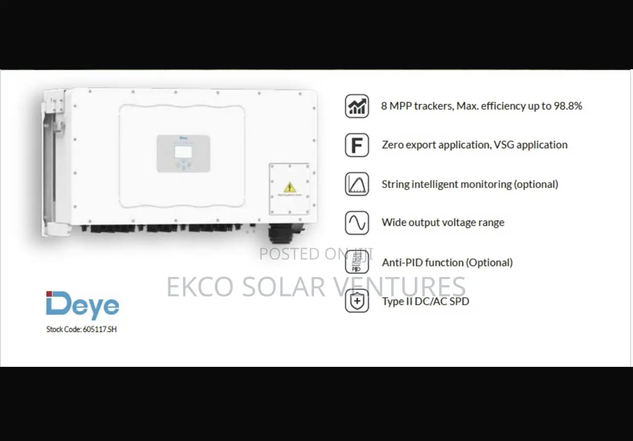 Deye 3phase String Inverter 136kwh