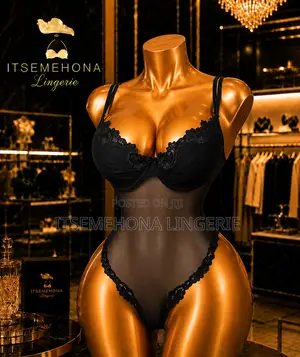 Thong Style Sheer Bodysuit With Padded Underwire Cup