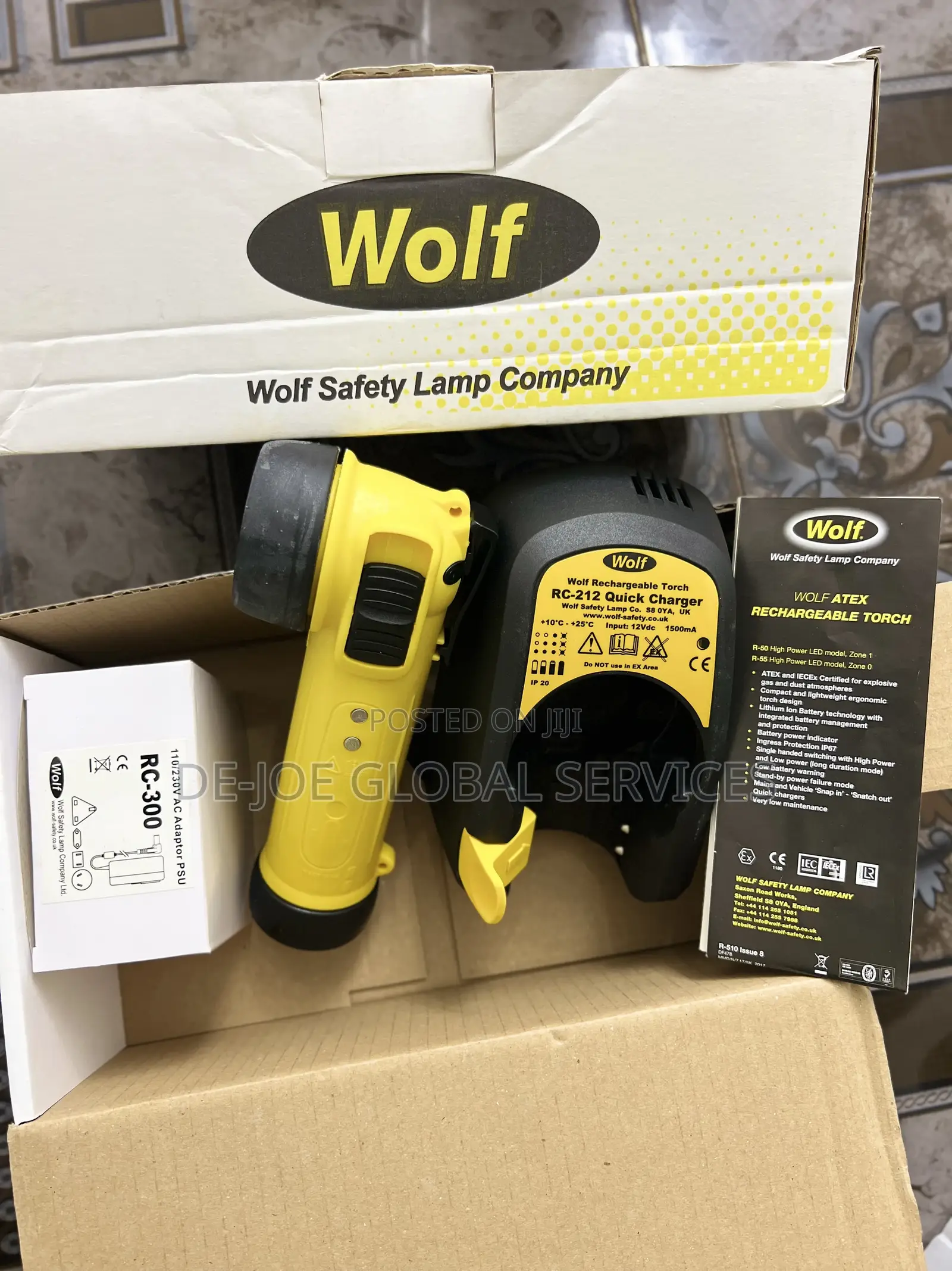 Wolf Torch R50 Rechargeable Angle Torch Atex