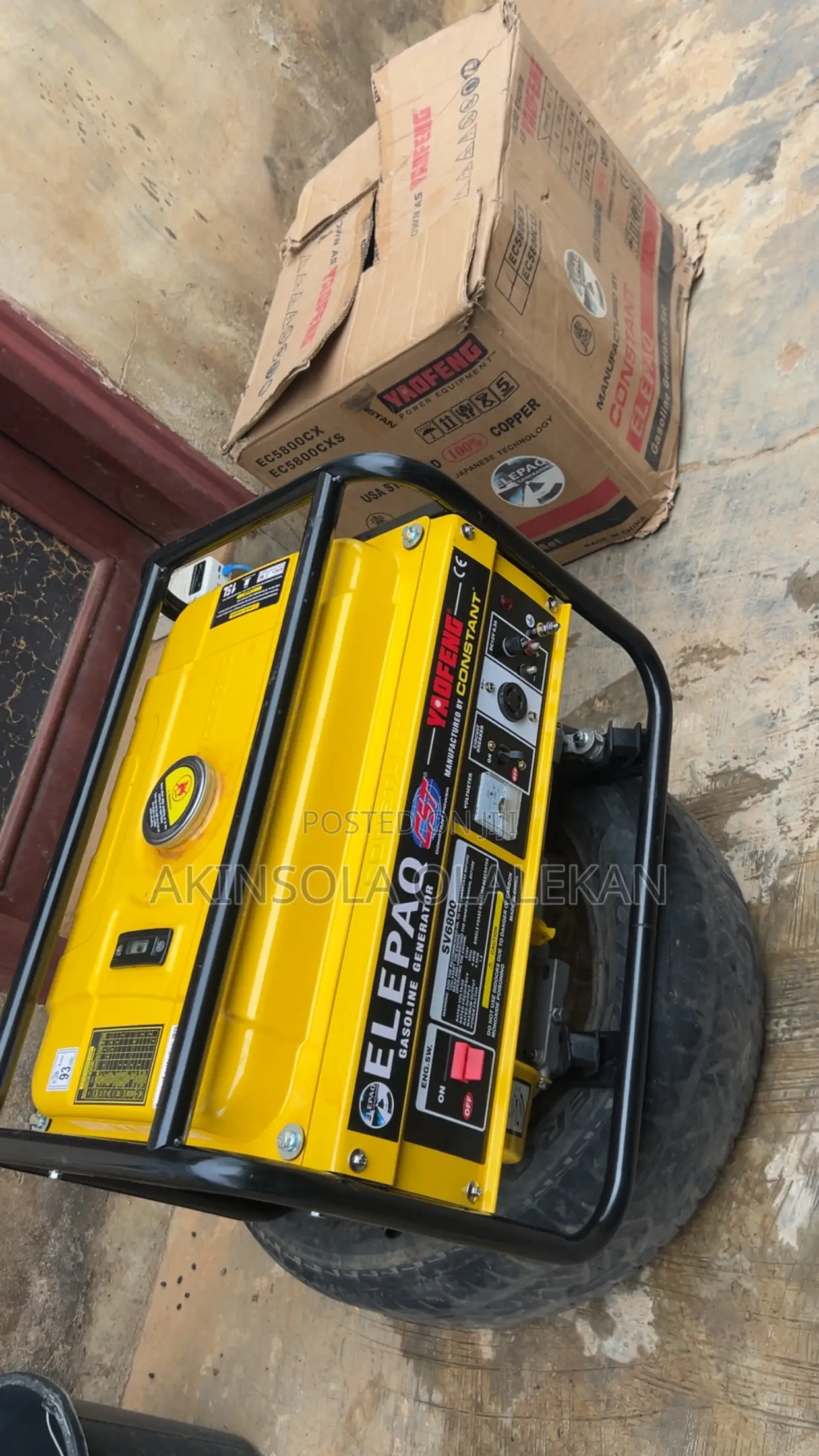 Elepaq Constant Generator 4.5kva